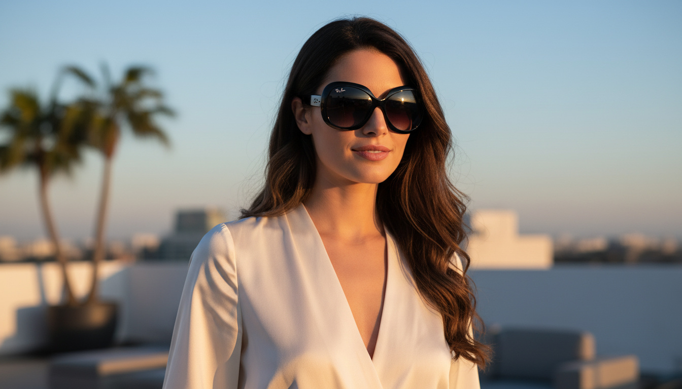 Vue de face Ray-Ban JACKIE OHH II (RB4098 - 601/8G)