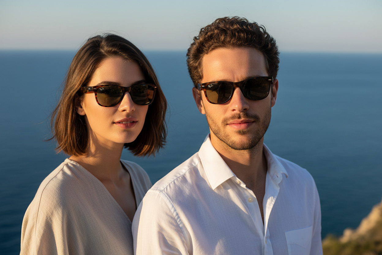 Vue de face Ray-Ban NEW WAYFARER (RB2132 - 865/B1)