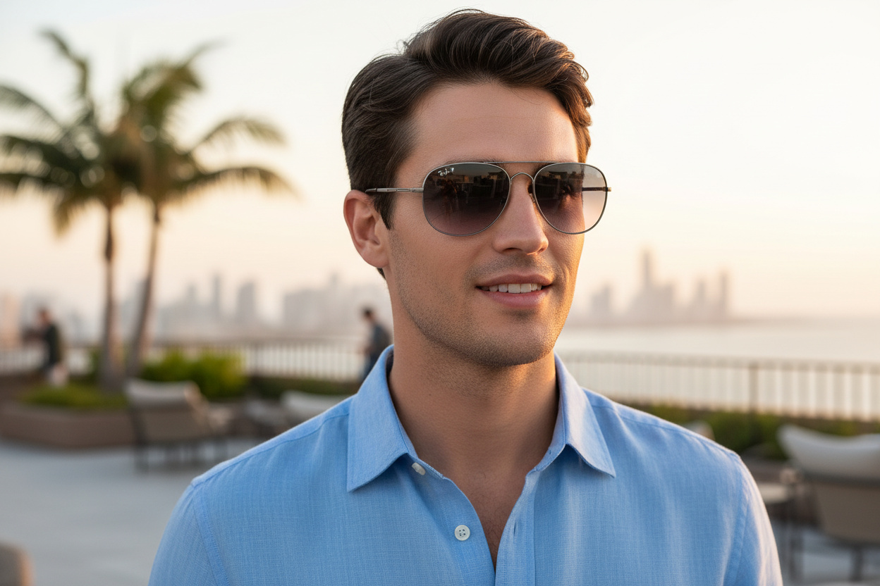 Vue de face Ray-Ban BAIN BRIDGE (RB3735 - 004/78)