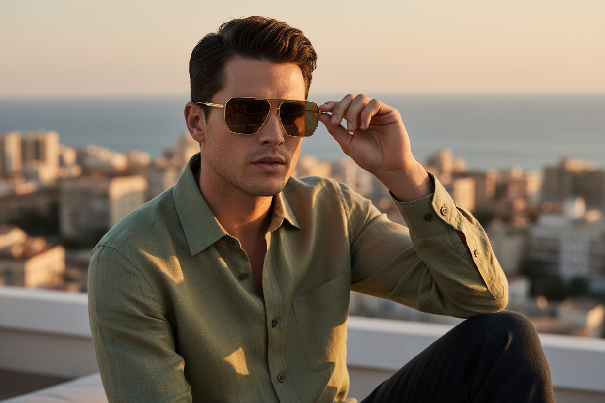 Vue de face Bottega Veneta BV1012S (008)
