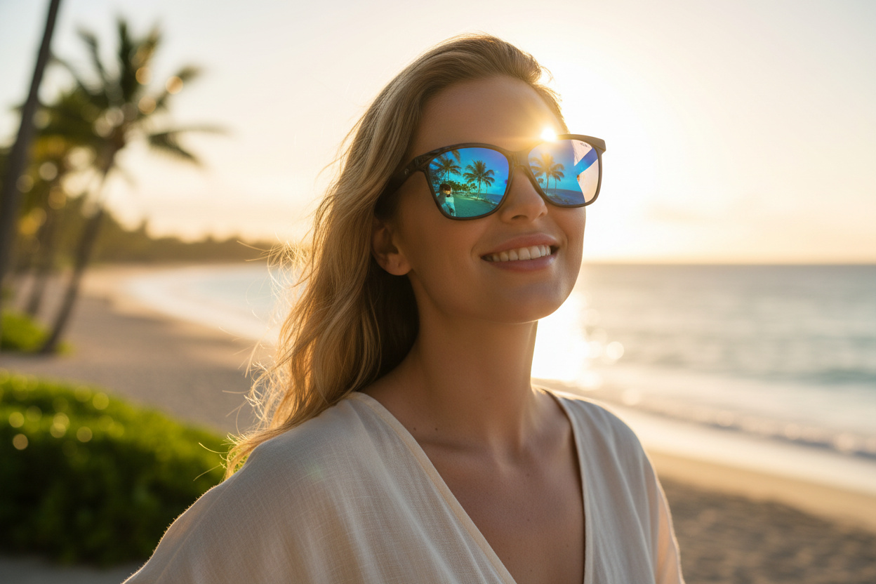Vue de face Maui Jim Liquid Sunshine (B601-03)