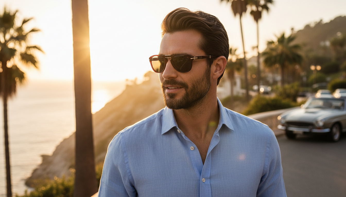 Vista frontale Persol FOLDING (PO0714 - 1216B1)