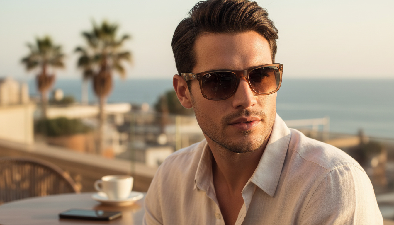 Vue de face Ray-Ban JUSTIN (RB4165 - 681413)