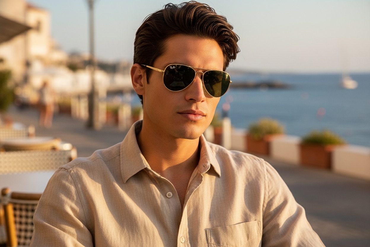 Vue de face Ray-Ban AVIATOR MAX (RB3925 - 001/31)