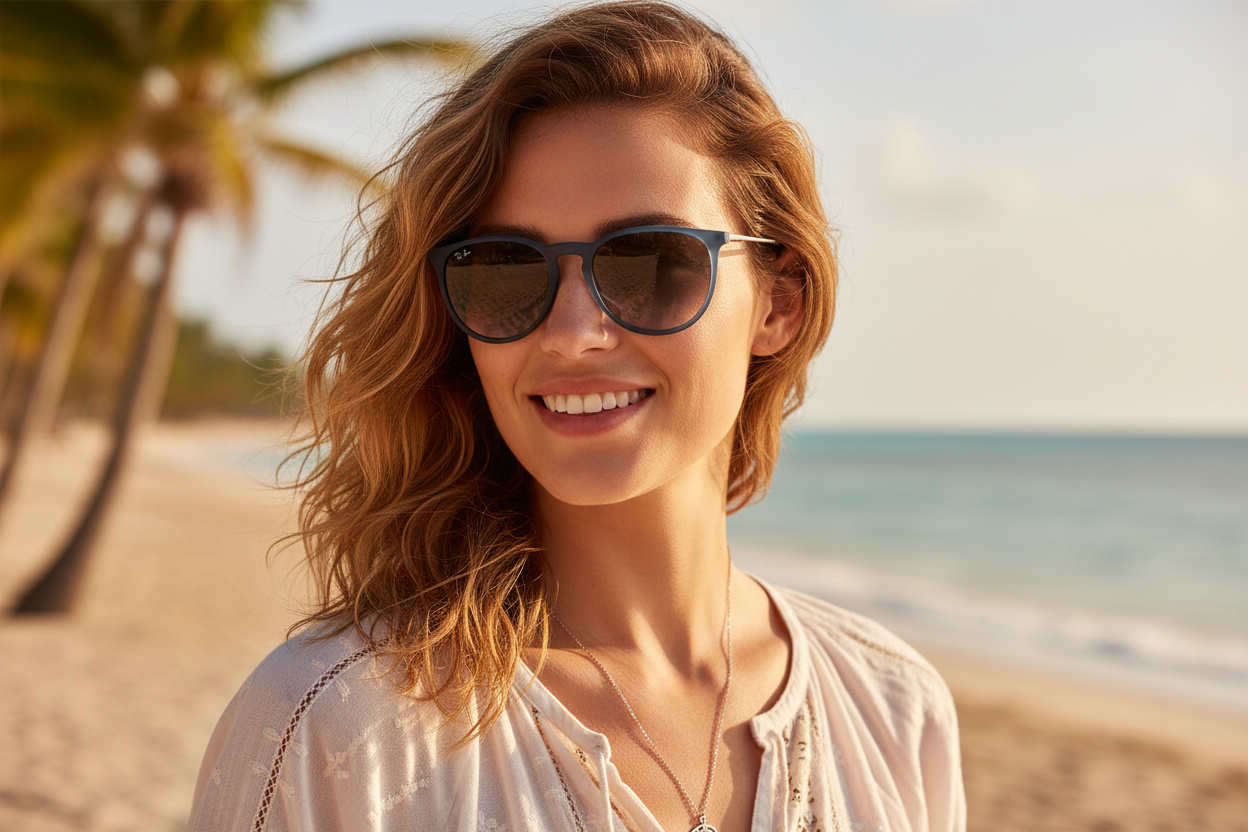 Vue de face Ray-Ban ERIKA (RB4171 - 60028G)