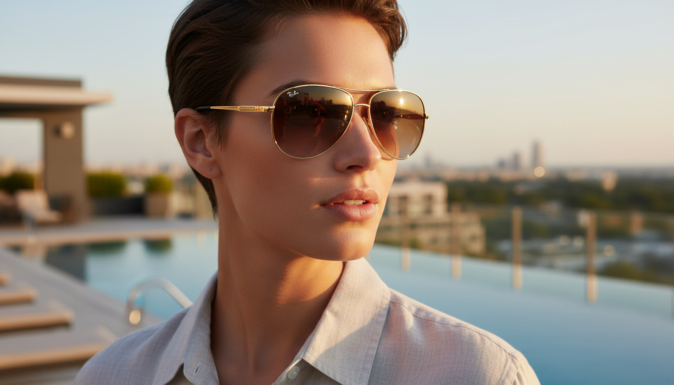 Vue de face Ray-Ban CARBON FIBRE (RB8313 - 001/51)