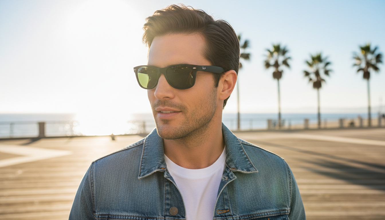 Vue de face Ray-Ban NEW WAYFARER (RB2132 - 622/58)