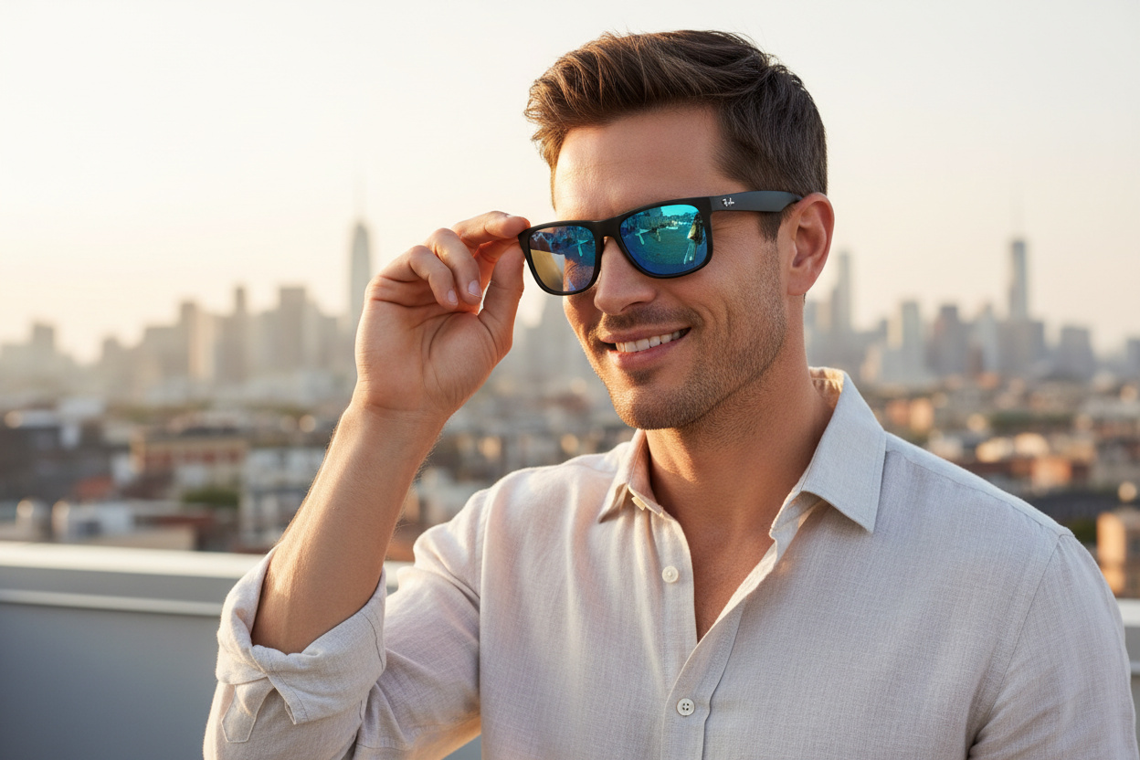 Vue de face Ray-Ban JUSTIN (RB4165 - 622/55)