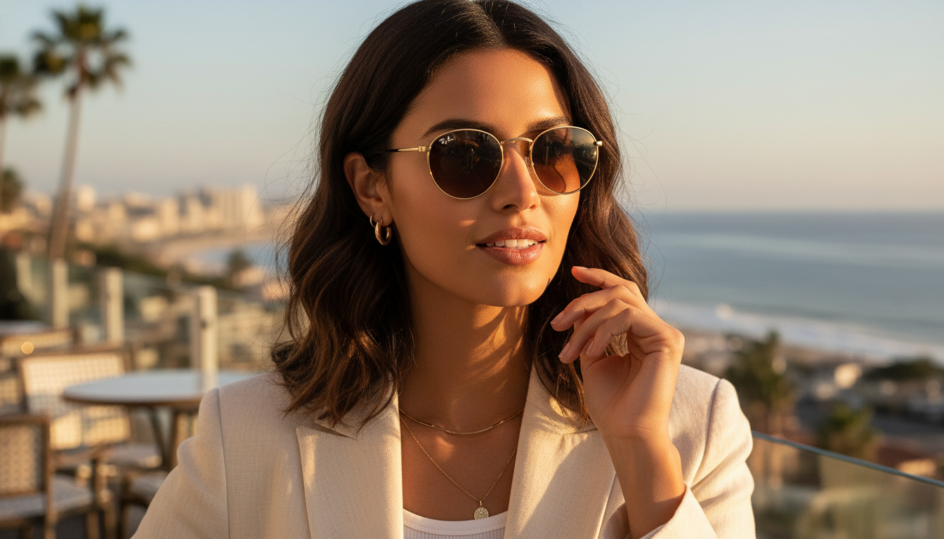 Vue de face Ray-Ban ROUND METAL (RB3447 - 9001A5)