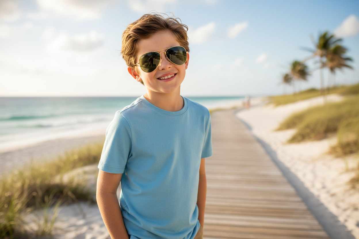 Vista frontale Ray-Ban Kids JUNIOR AVIATOR (RJ9506S - 223/71)