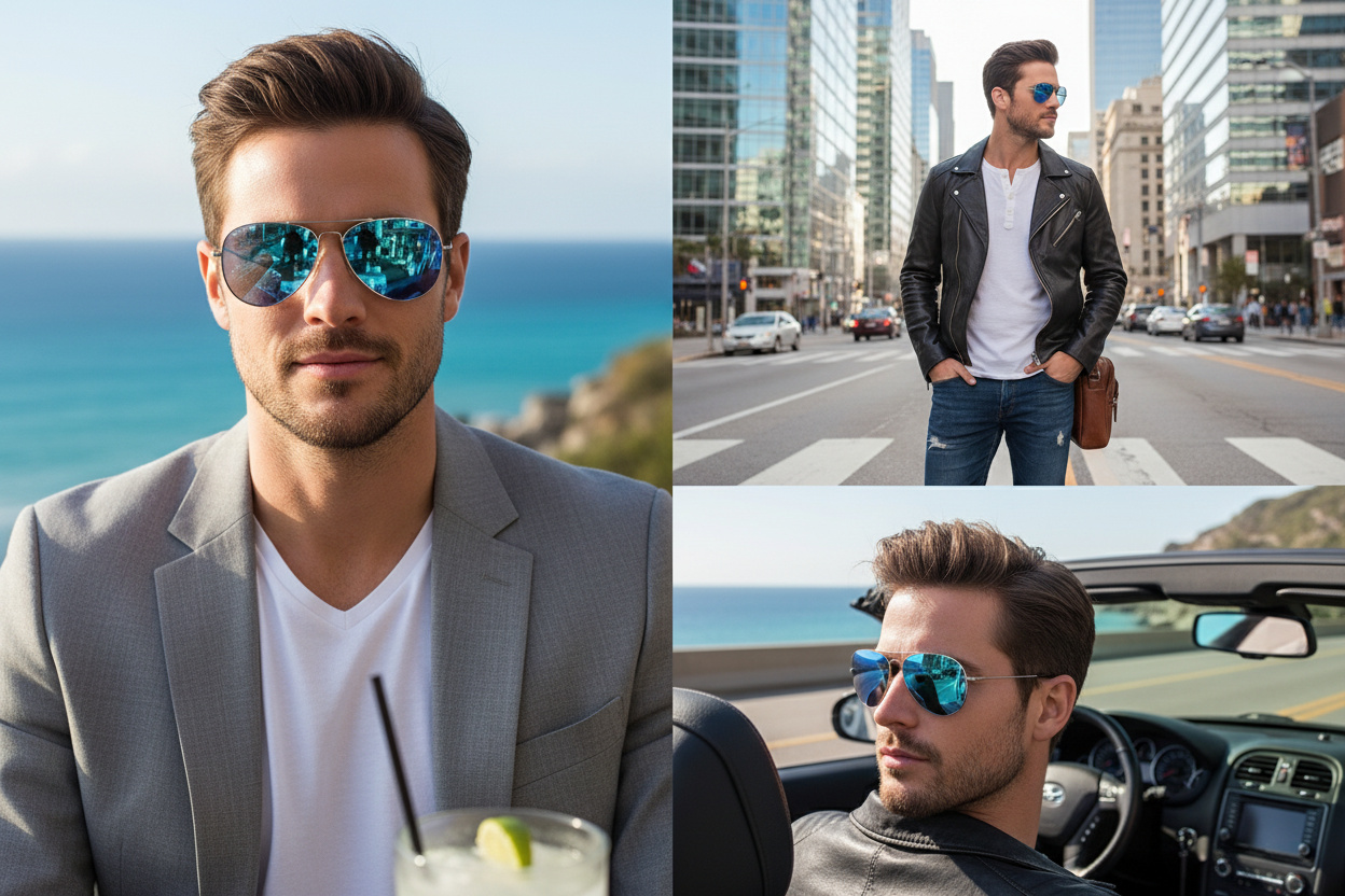 Vista frontale Maui Jim Mavericks (B264-17)