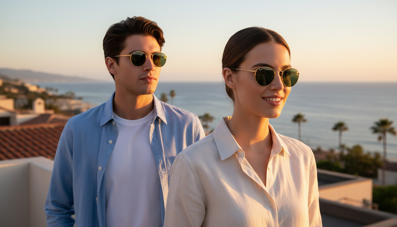 Vista frontale Ray-Ban ROUND METAL (RB3447N - 001)
