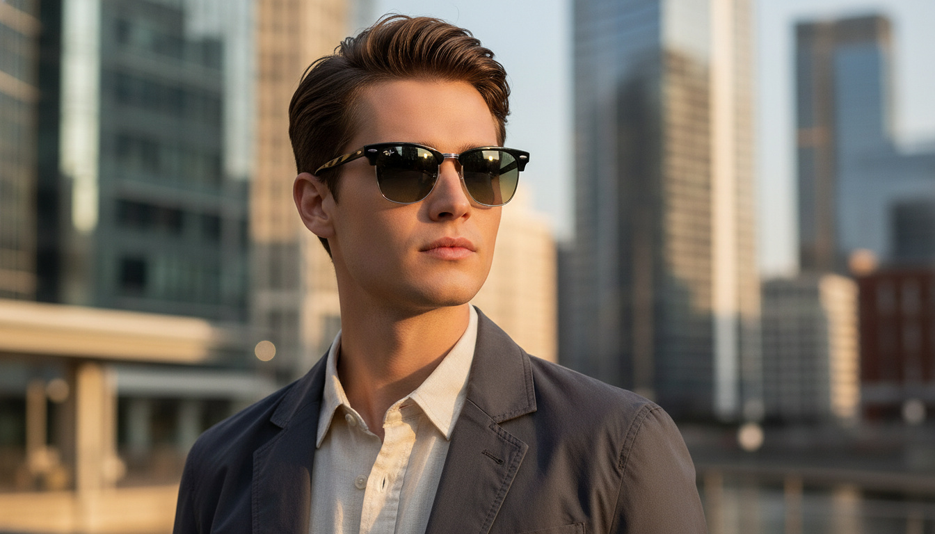 Vista frontale Ray-Ban CLUBMASTER METAL (RB3716 - 900471)