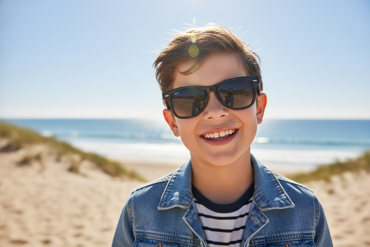 Vista frontale Ray-Ban Kids JUNIOR WAYFARER (RJ9066S - 100/11)
