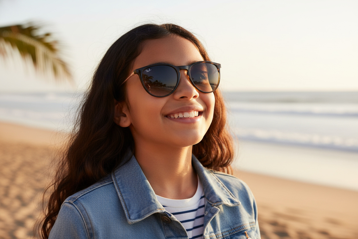 Vue de face Ray-Ban Kids JUNIOR ERIKA (RJ9060S - 704911)