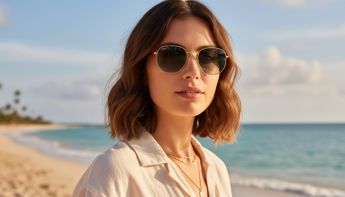 Vue de face Ray-Ban HEXAGONAL (RB3548N - 91233M)