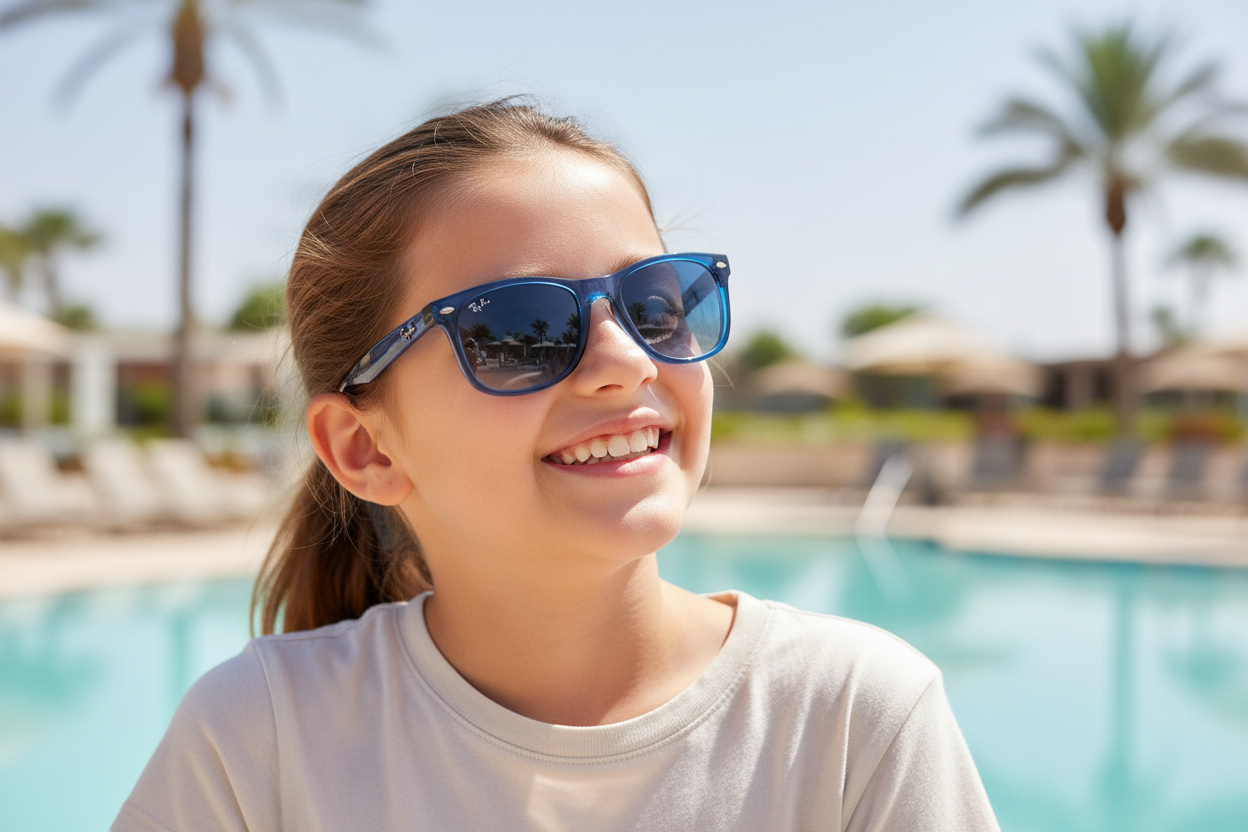 Vue de face Ray-Ban Kids JUNIOR NEW WAYFARER (RJ9052S - 70624L)