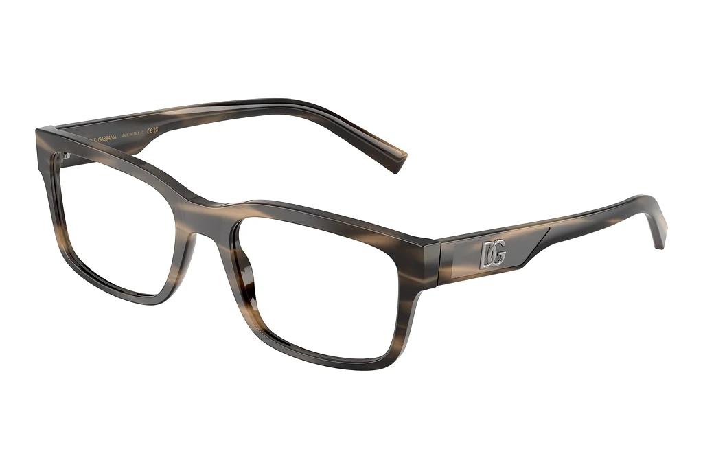 Dolce & Gabbana   DG3352 3200 Striped Tobacco