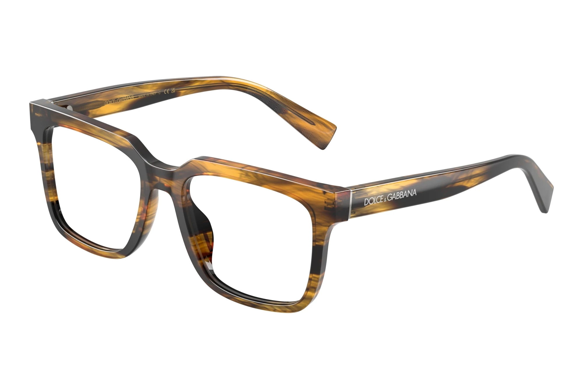 Dolce & Gabbana   DG3422 3063 Striped Brown
