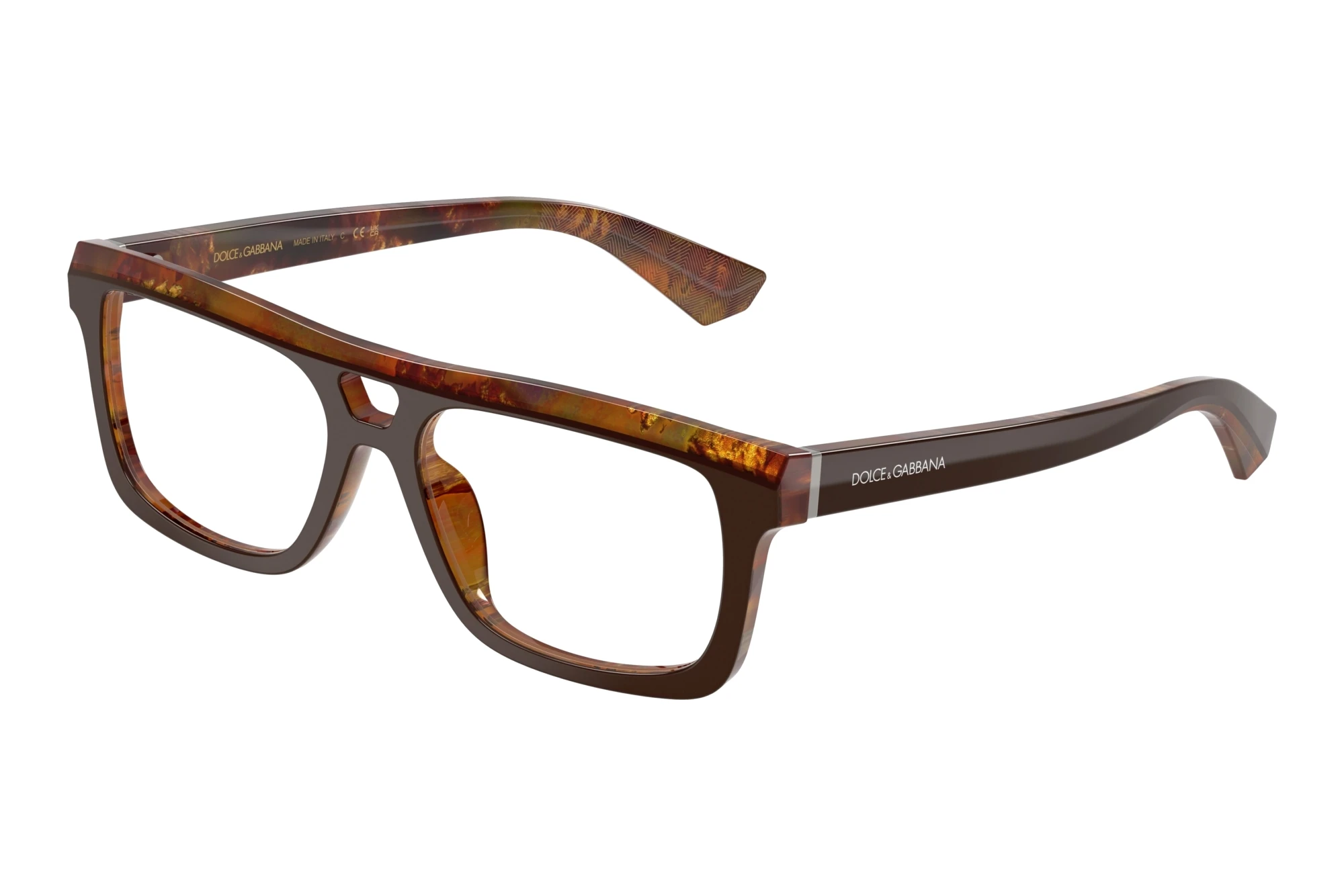 Dolce & Gabbana   DG3431 3456 Top Brown/Pearl Gold & Brown