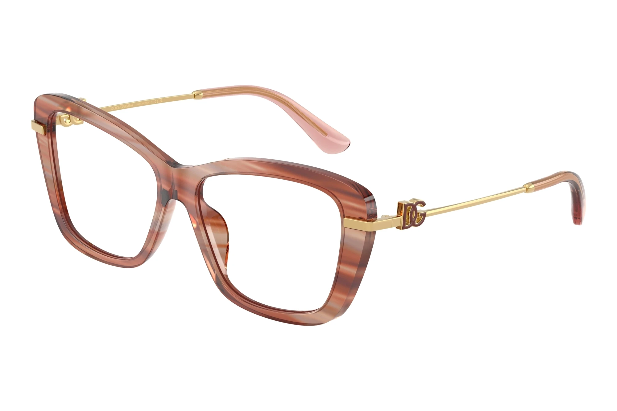 Dolce & Gabbana   DG3439 3473 Striped Red
