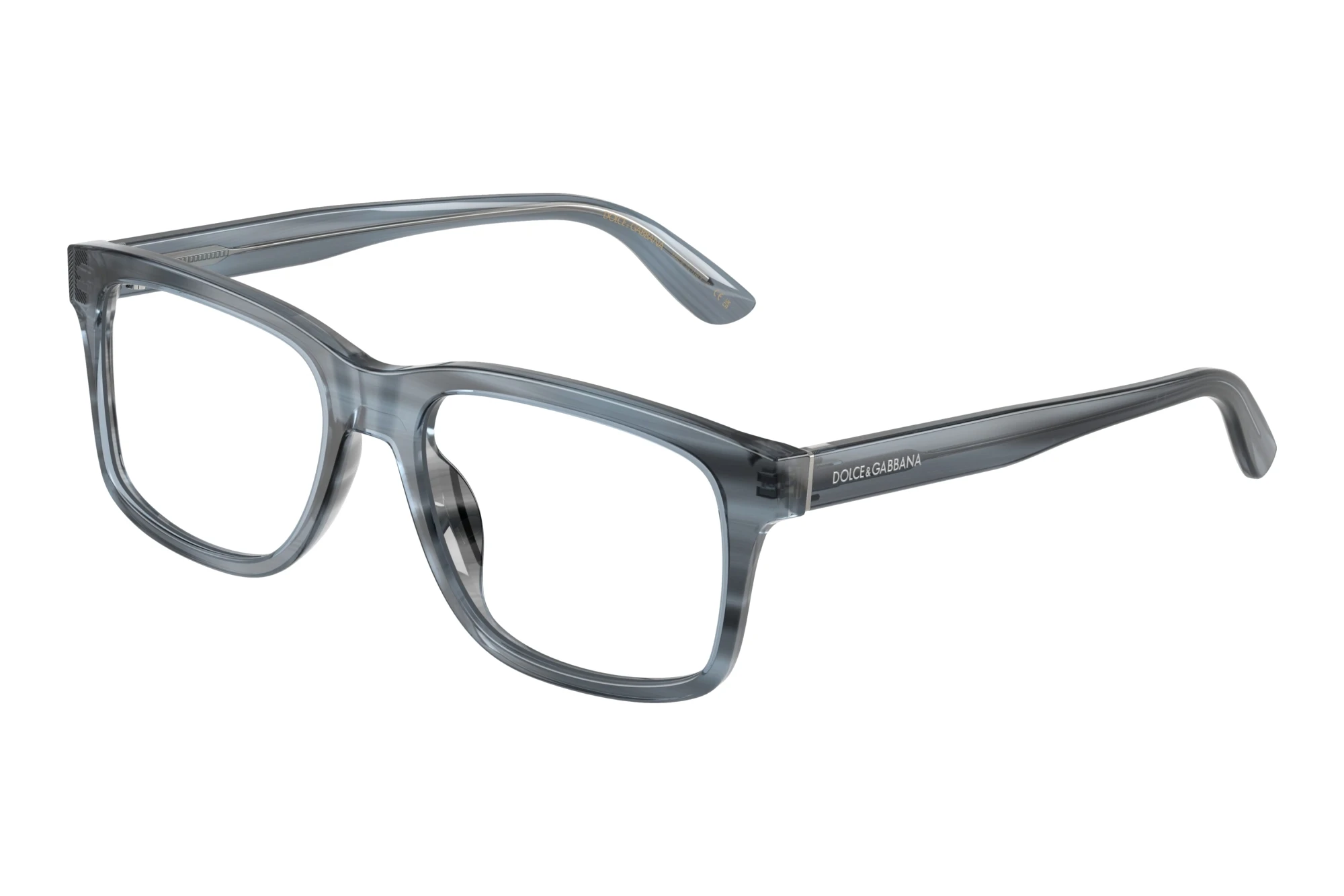 Dolce & Gabbana   DG3453 3482 Transparent Blue On Striped Blue