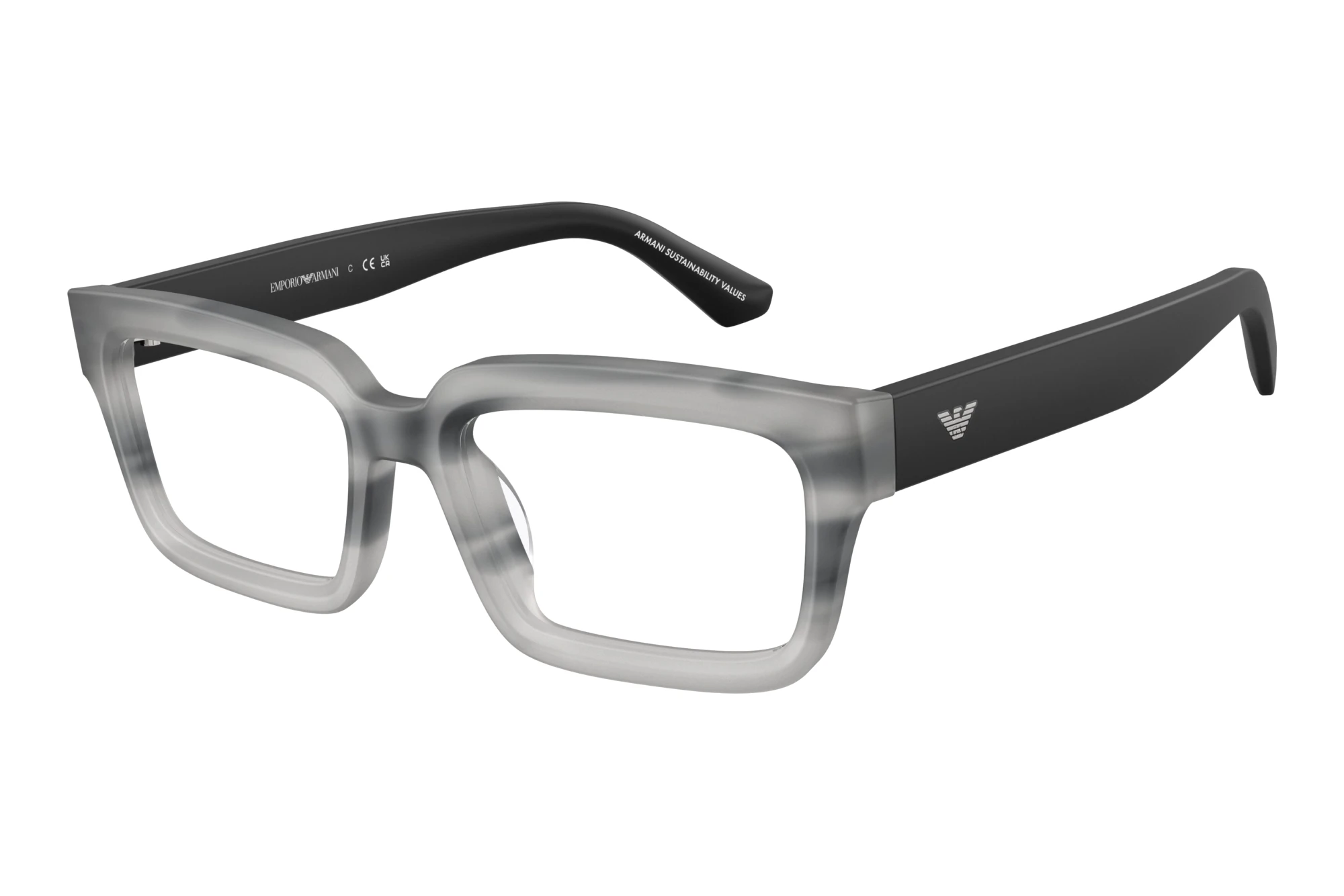 Emporio Armani   EA3277U 6367 Striped Havana Grey