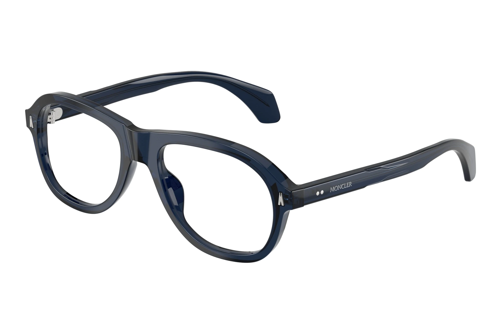 Moncler   ME2025U 3020 Shiny Transparent Dark Blue