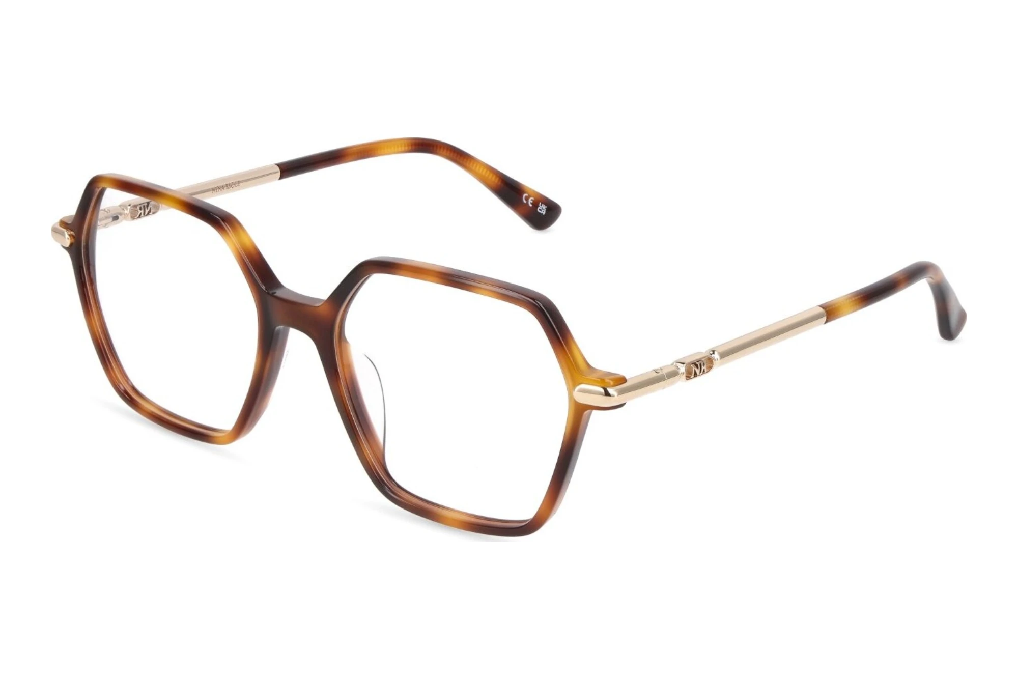 Nina Ricci   VNR507 0752 SHINY DARK HAVANA