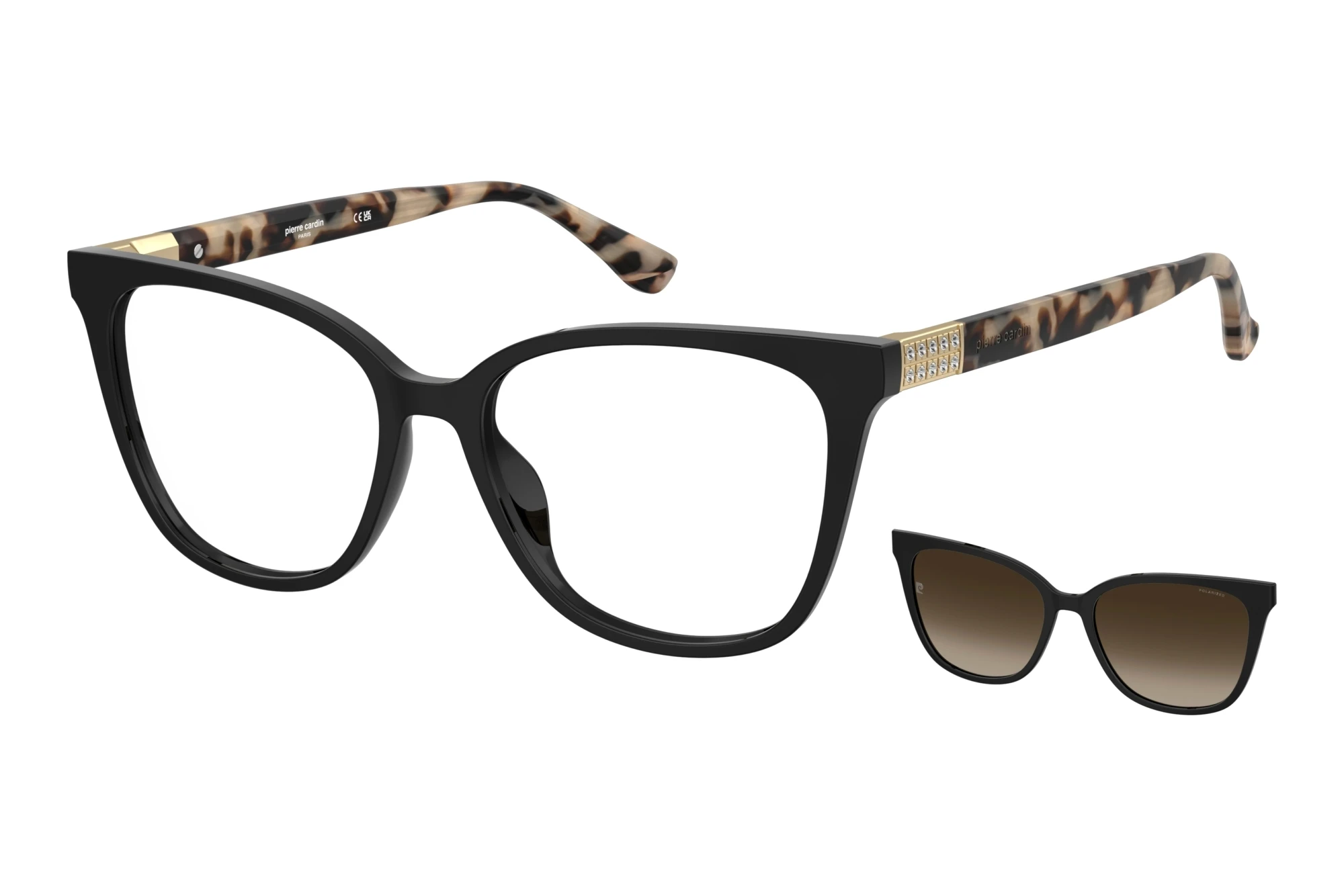 Pierre Cardin   P.C. 8550/C WR7 BLACK HAVANA