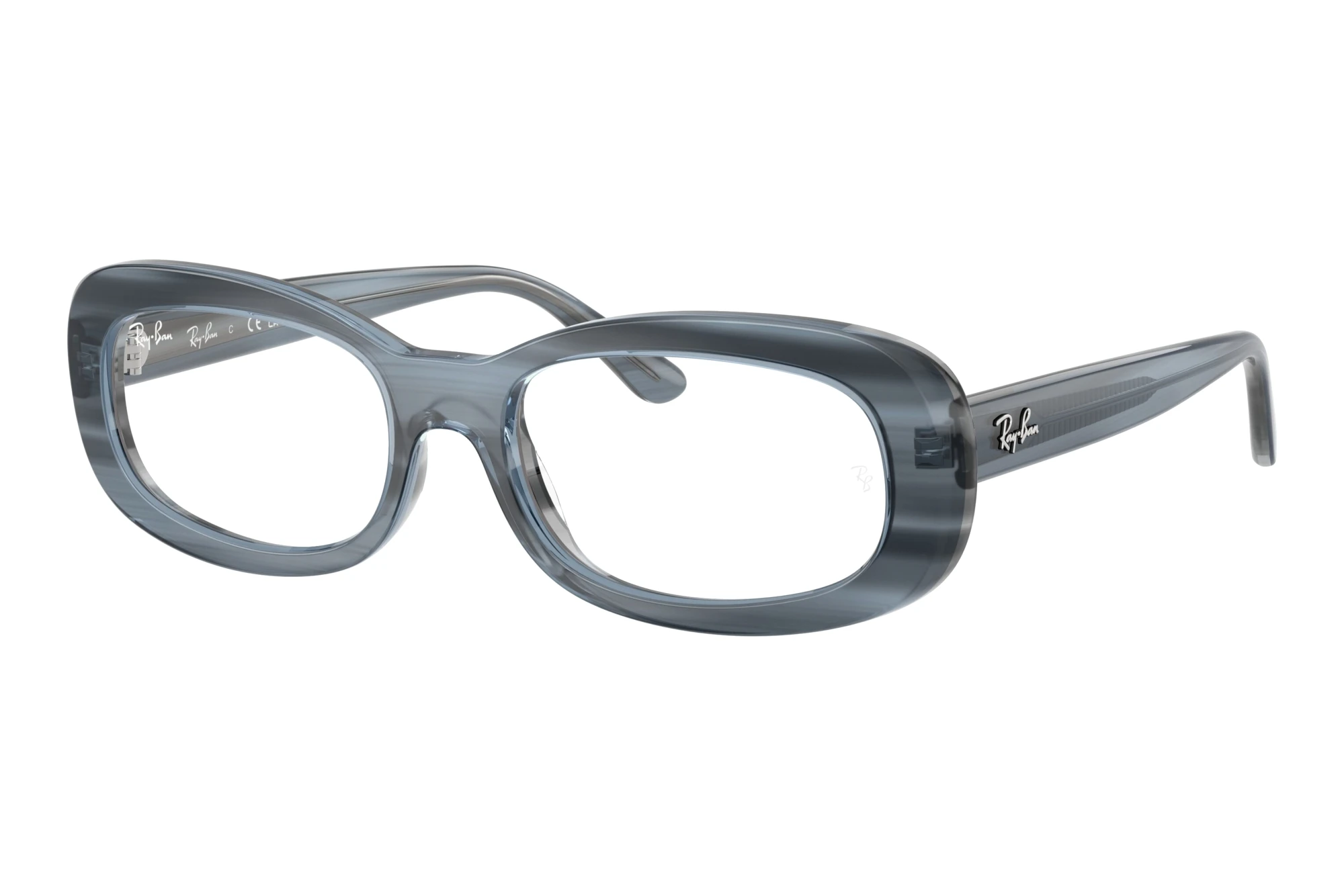 Ray-Ban   RX2221V 8456 Striped Blue