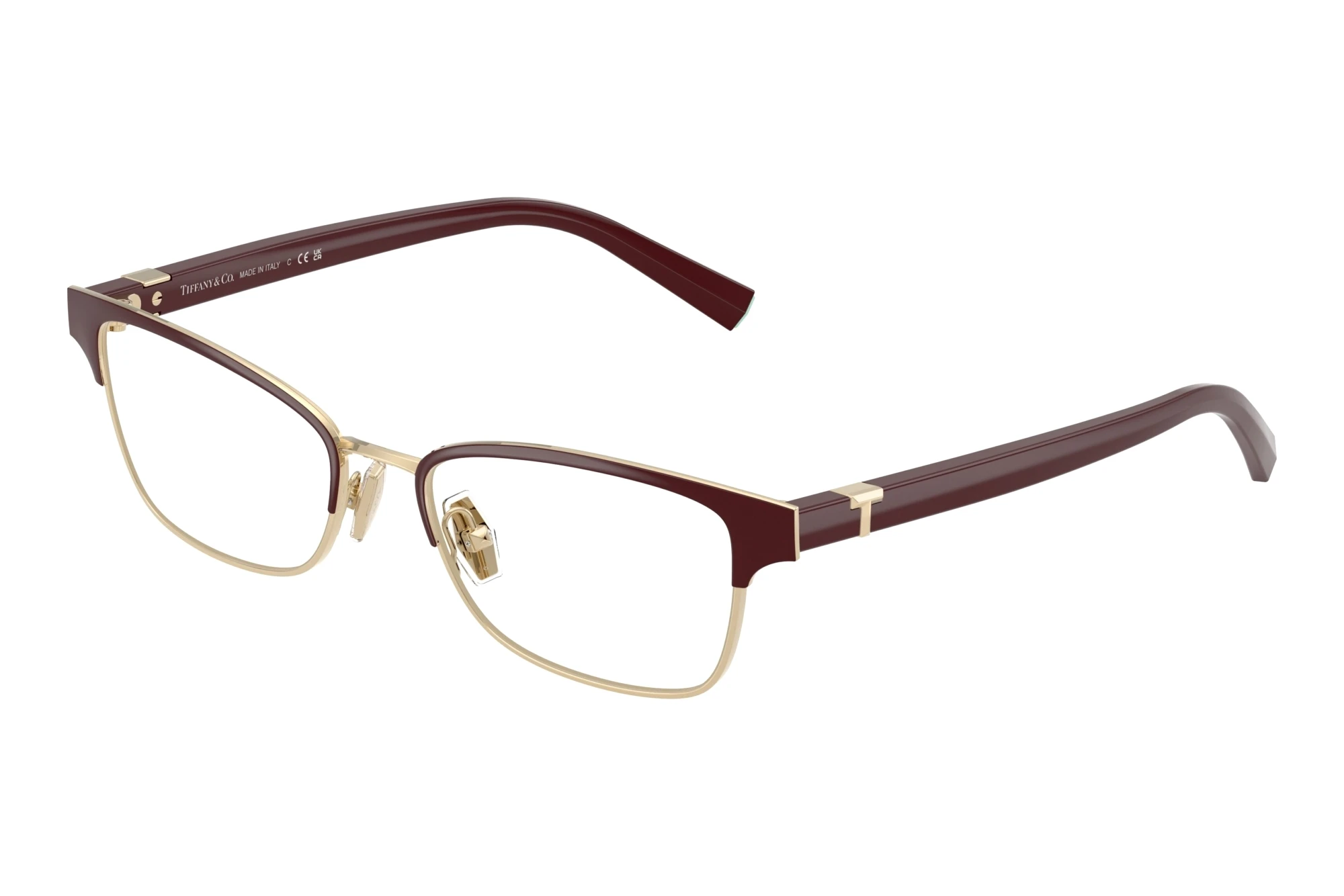 Tiffany   TF1168 6185 Burgundy On Pale Gold