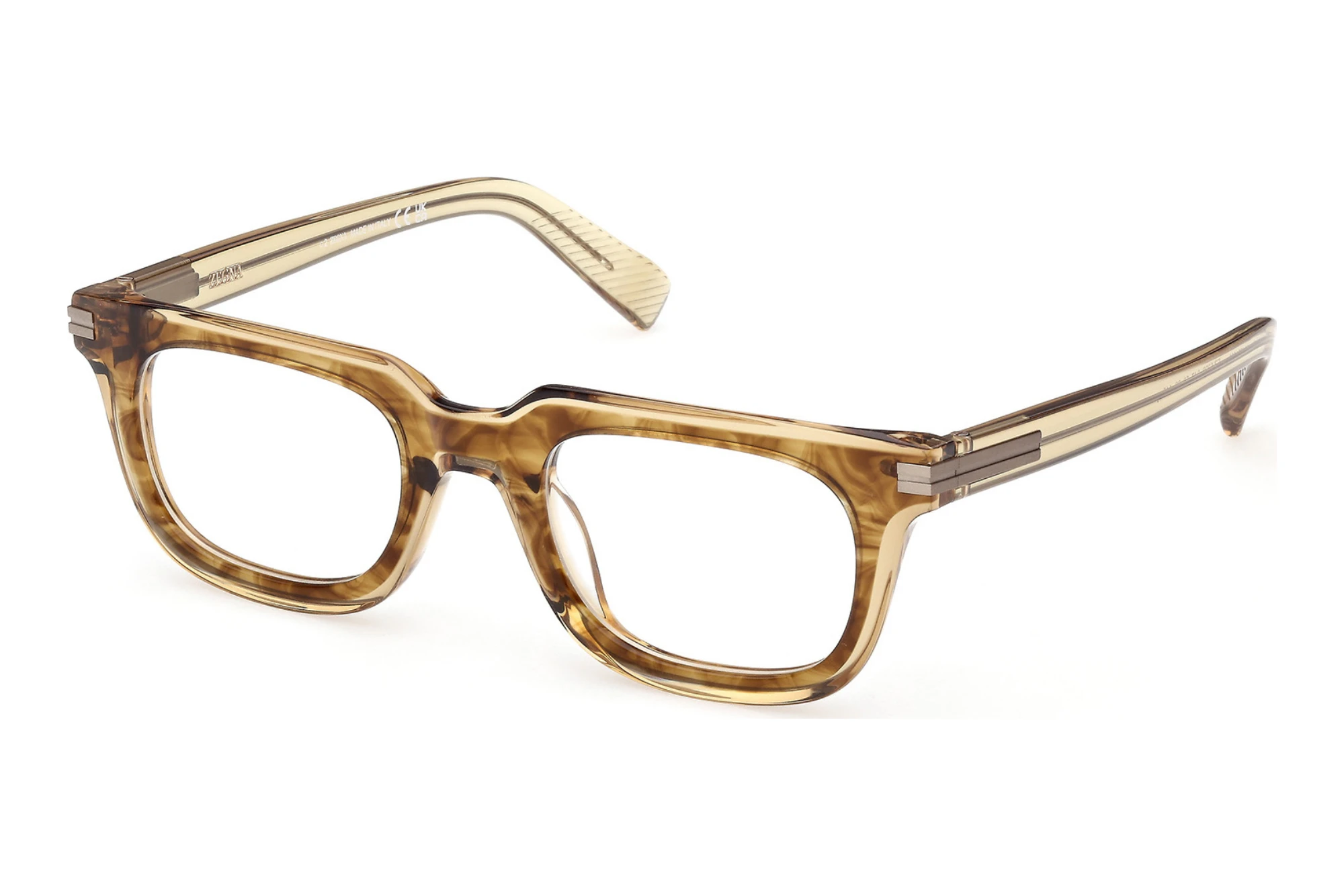 Zegna   EZ5328 047 Hellbraun/Gestreift