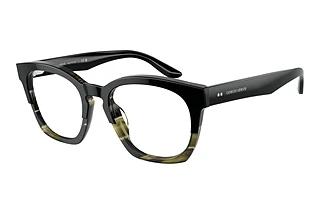 Giorgio Armani AR7245U 6007 Black/Striped Green