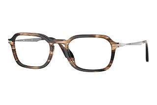 Persol PO3381V 1236 Striped Black & Greish Brown