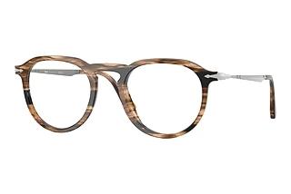 Persol PO3387V 1236 Striped Black & Greish Brown