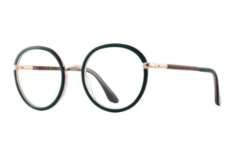 Designerbrillen Wood Fellas OSTRO (11130 macassar/green/rose gold)