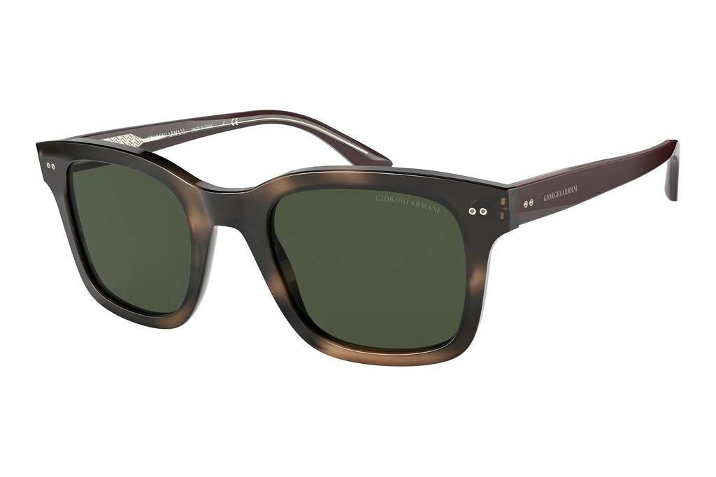 Giorgio Armani   AR8138 573431 GreenStriped Dark Brown