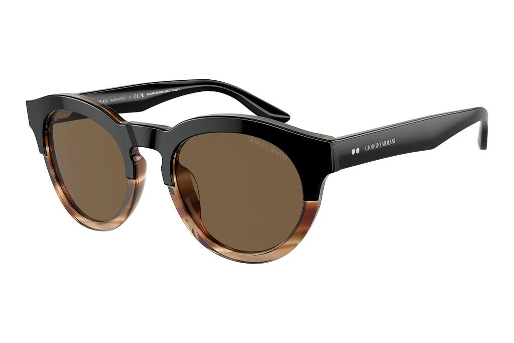 Giorgio Armani   AR8189U 600673 Dark BrownBlack/Striped Brown