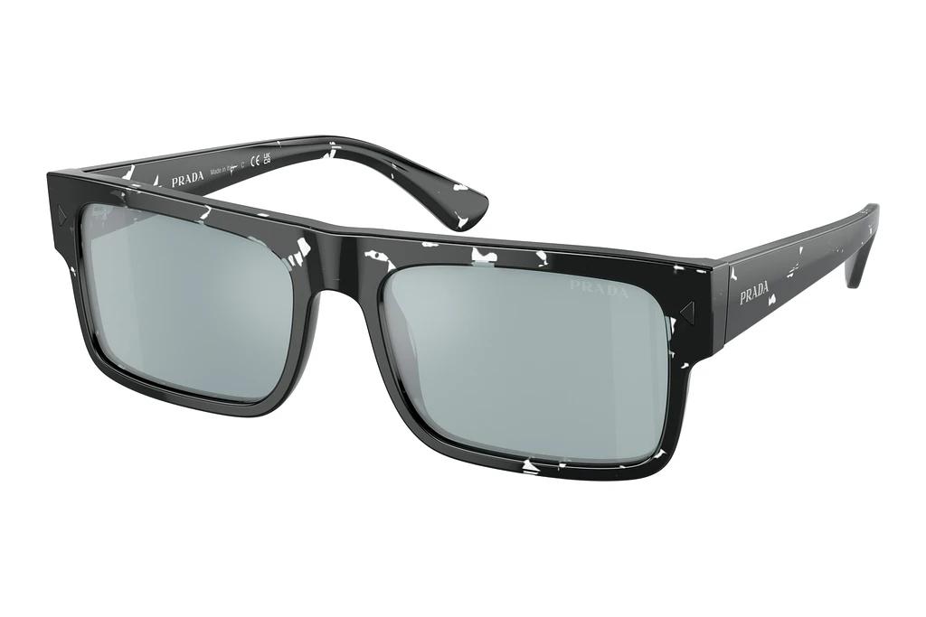 Prada   PR A10S 15O01A Light Blue Mirror SilverHavana Black Transparent