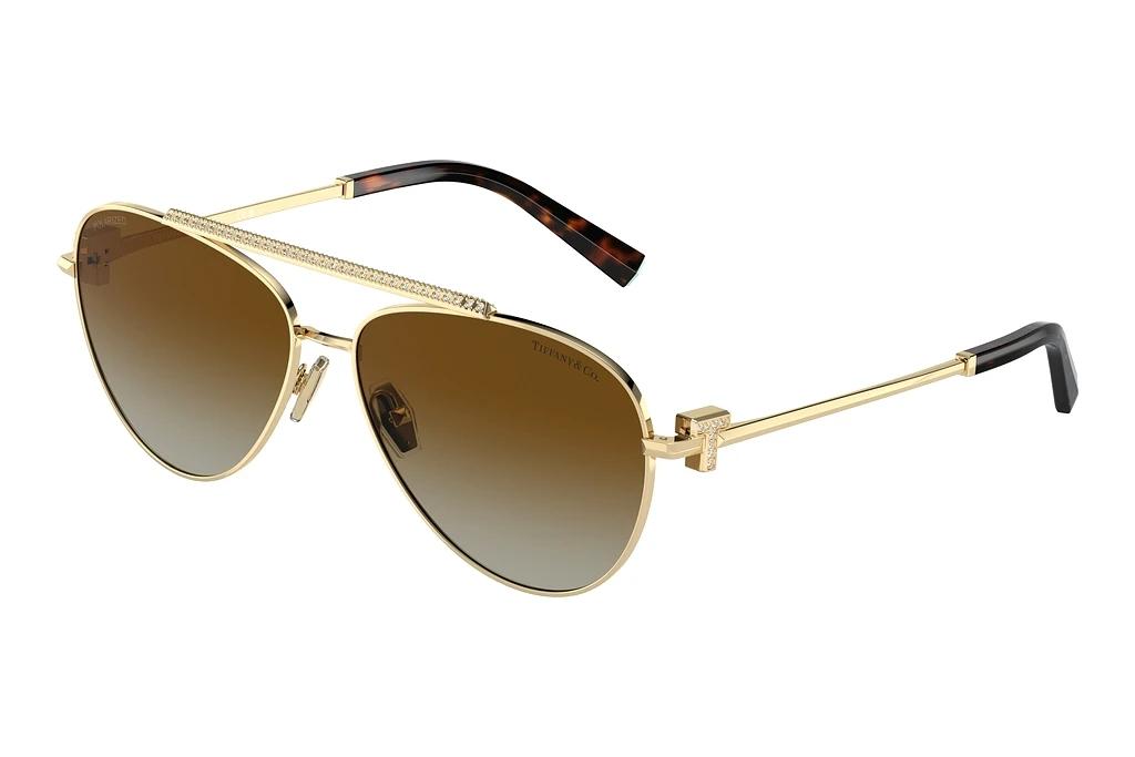 Tiffany   TF3101B 6208T5 Polarized Brown GradientPale Gold