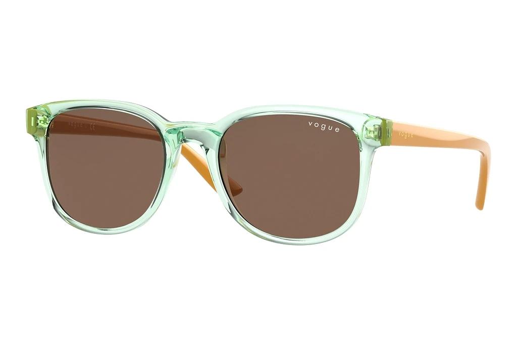 Vogue Eyewear   VJ2011 297373 Dark BrownTransparent Green