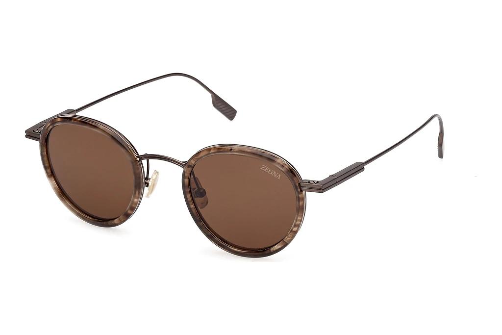 Zegna   EZ0276 50E braunHavanna/Gestreift