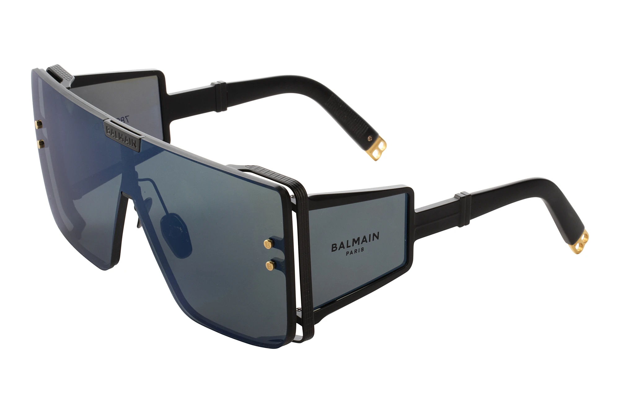 Balmain Paris   BPS-102 G Shield: G-15 - Blue Mirror - AR and Side Shield:G-15 - Blue Mirror-ARMatte Black - Black