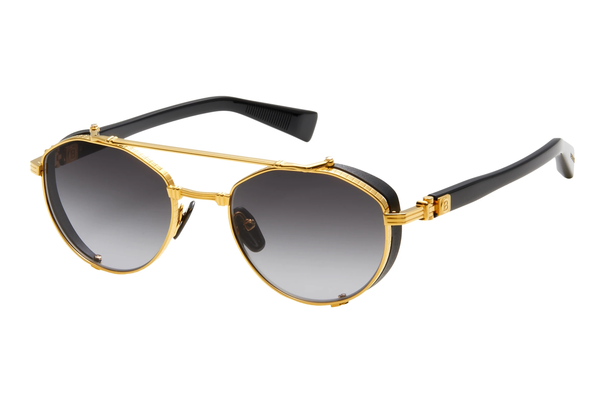 Balmain Paris   BPS-120 A Dark Grey to Clear - ARGold - Black