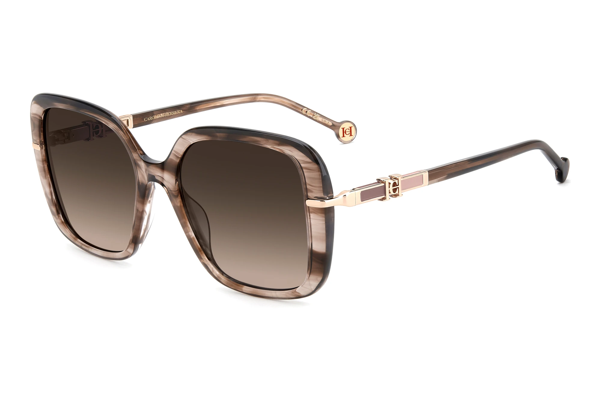 Carolina Herrera   HER 0380/G/S EX4/HA BROWN SHADEDBROWN HORN