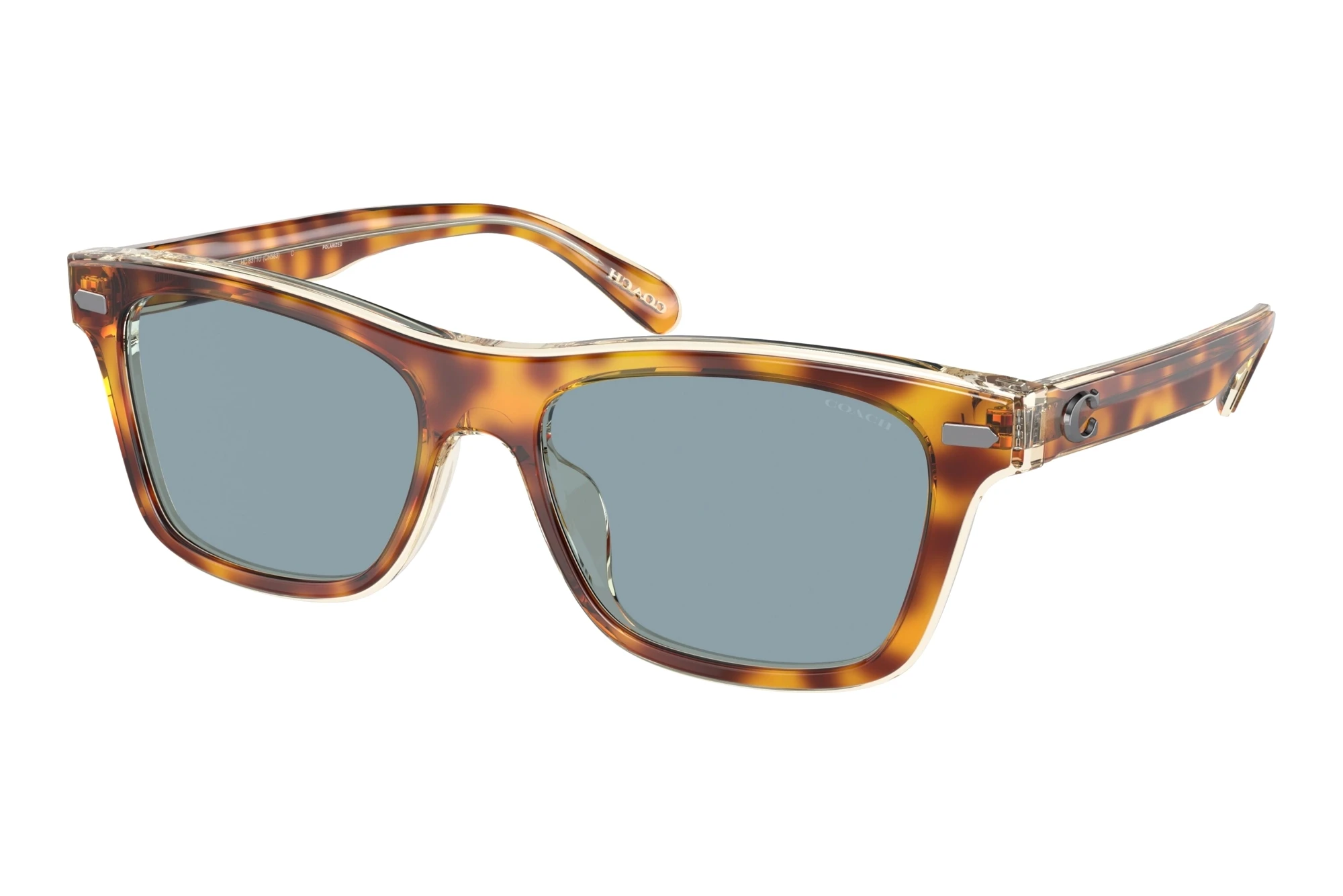 Coach   HC8371U 575672 Light Blue SolidTortoise/Transparent Beige