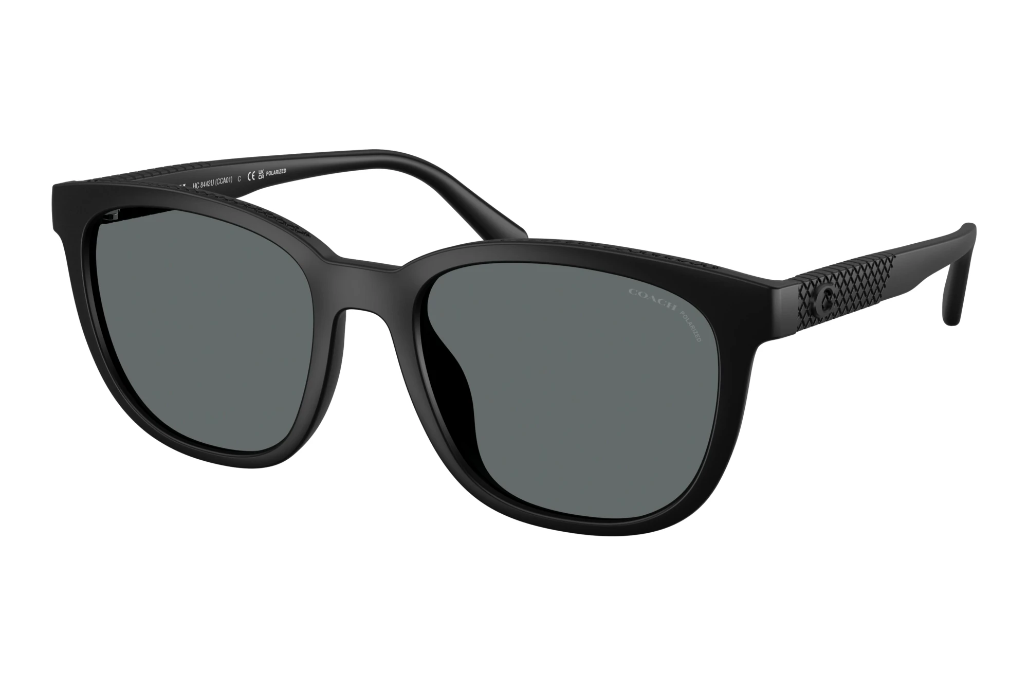 Coach   HC8442U 500281 Grey Solid PolarizedMatte Black