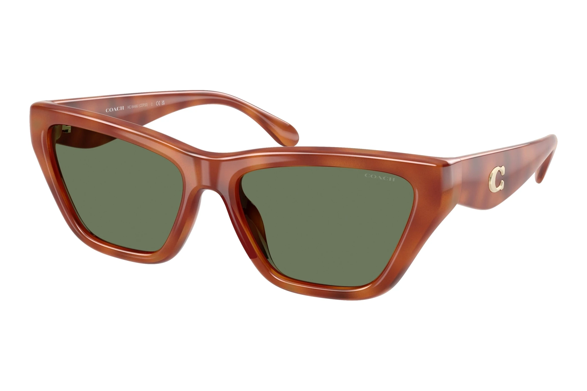 Coach   HC8449U 577482 Green SolidCaramel Tortoise