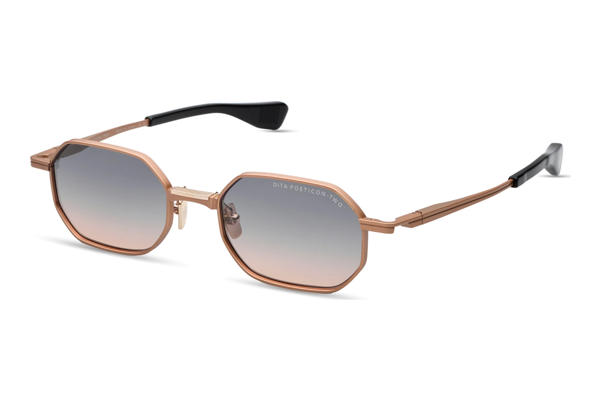 DITA   DTS-179 03A GREY TO PEACH GRADIENTMATTE ROSE GOLD - WHITE GOLD